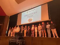 Group of students with smiling faces