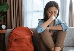Anxious child in therapy session